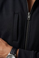 Black Black Zip-up Slim Tapered Track Suit Set - Men's suits - Photo 3
