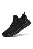Black Women's Breathable Chunky Sole Lightweight Lace-Up Sneakers - Casual shoes - Photo 1