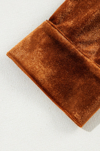 Estelle Blouse | Dames blouse met fluweel en luxe uitstraling