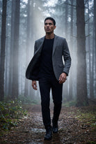 Gray Slim Tailored Single-breasted Formal Blazer - Formal blazers - Photo 4