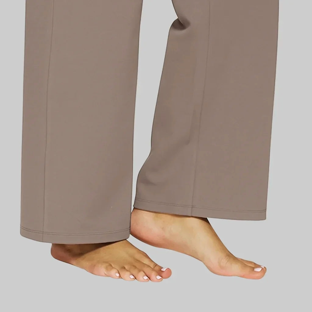 Women's High-Waist Stretch Pants – Soft Comfort Fit Trousers