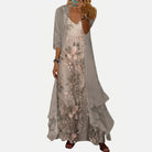 Iselin Embroidered Floral Two Piece Maxi Dress Set_2