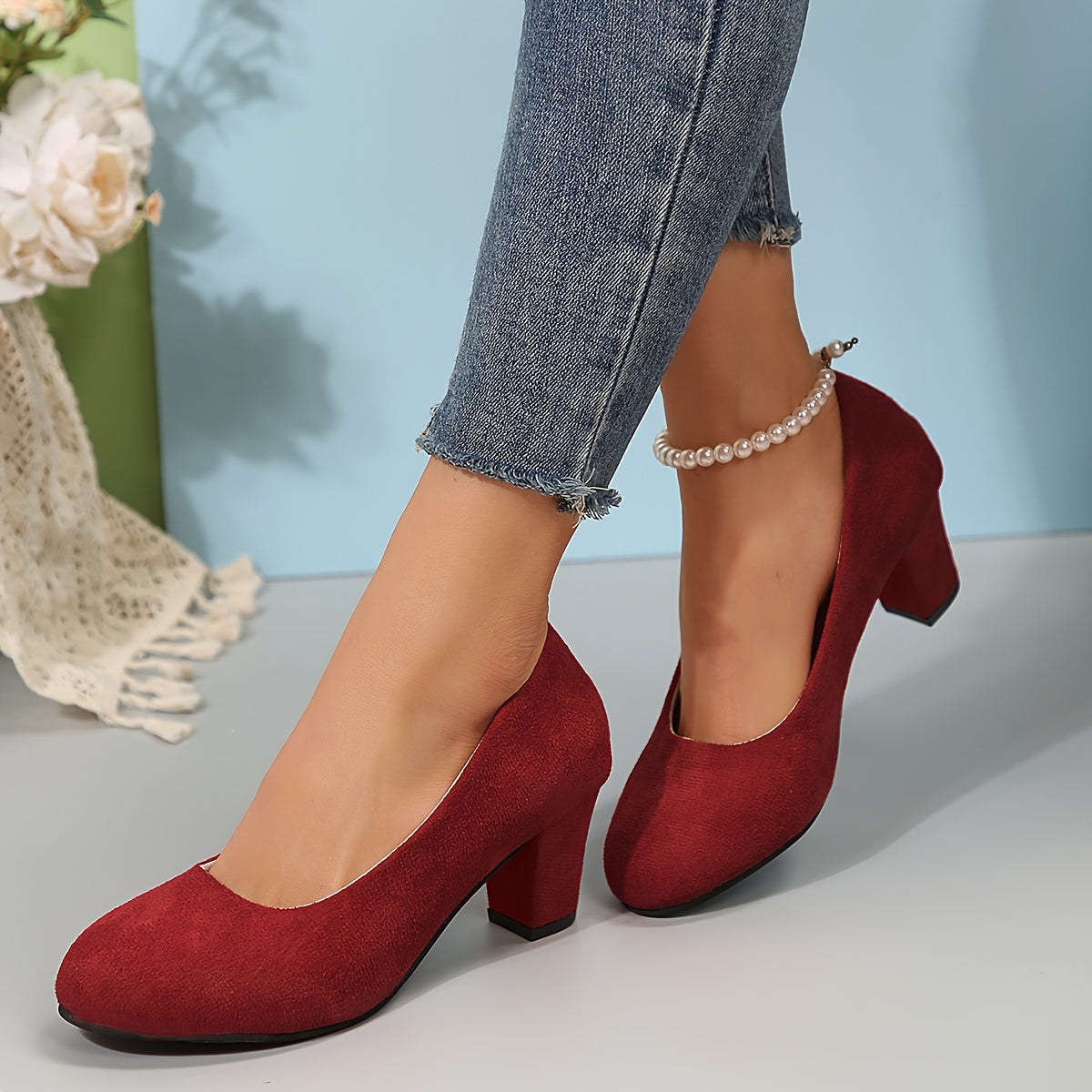 Women's Orthopaedic Heels Wide Toe Box Cushioned Insole