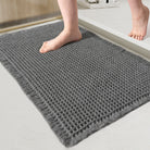 Non-Slip Waffle Bath Mat, Quick-Dry Polyester Floor Mat