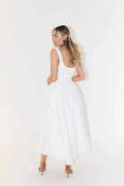 Iona Square Neck Cocktail Midi Dress_4