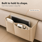 Under-Mattress Bedside Storage Caddy – Felt Hanging Organizer