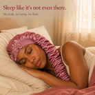 Long Hair Satin Sleep Bonnet with Extra-Long Sleeve