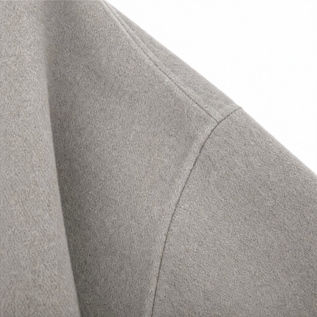 Women's Asymmetric Wrap Cape Jacket with Button Collar