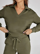 Women's Two-Piece Loungewear Set – Soft Fabric, Long Sleeves
