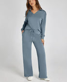 Women's Two-Piece Loungewear Set – Soft Fabric, Long Sleeves