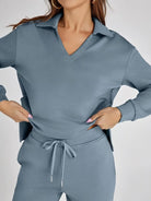 Women's Two-Piece Loungewear Set – Soft Fabric, Long Sleeves