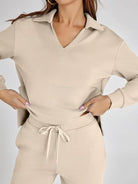 Women's Two-Piece Loungewear Set – Soft Fabric, Long Sleeves