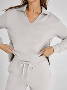 Women's Two-Piece Loungewear Set – Soft Fabric, Long Sleeves