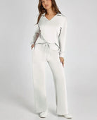 Women's Two-Piece Loungewear Set – Soft Fabric, Long Sleeves