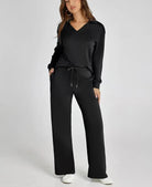 Women's Two-Piece Loungewear Set – Soft Fabric, Long Sleeves