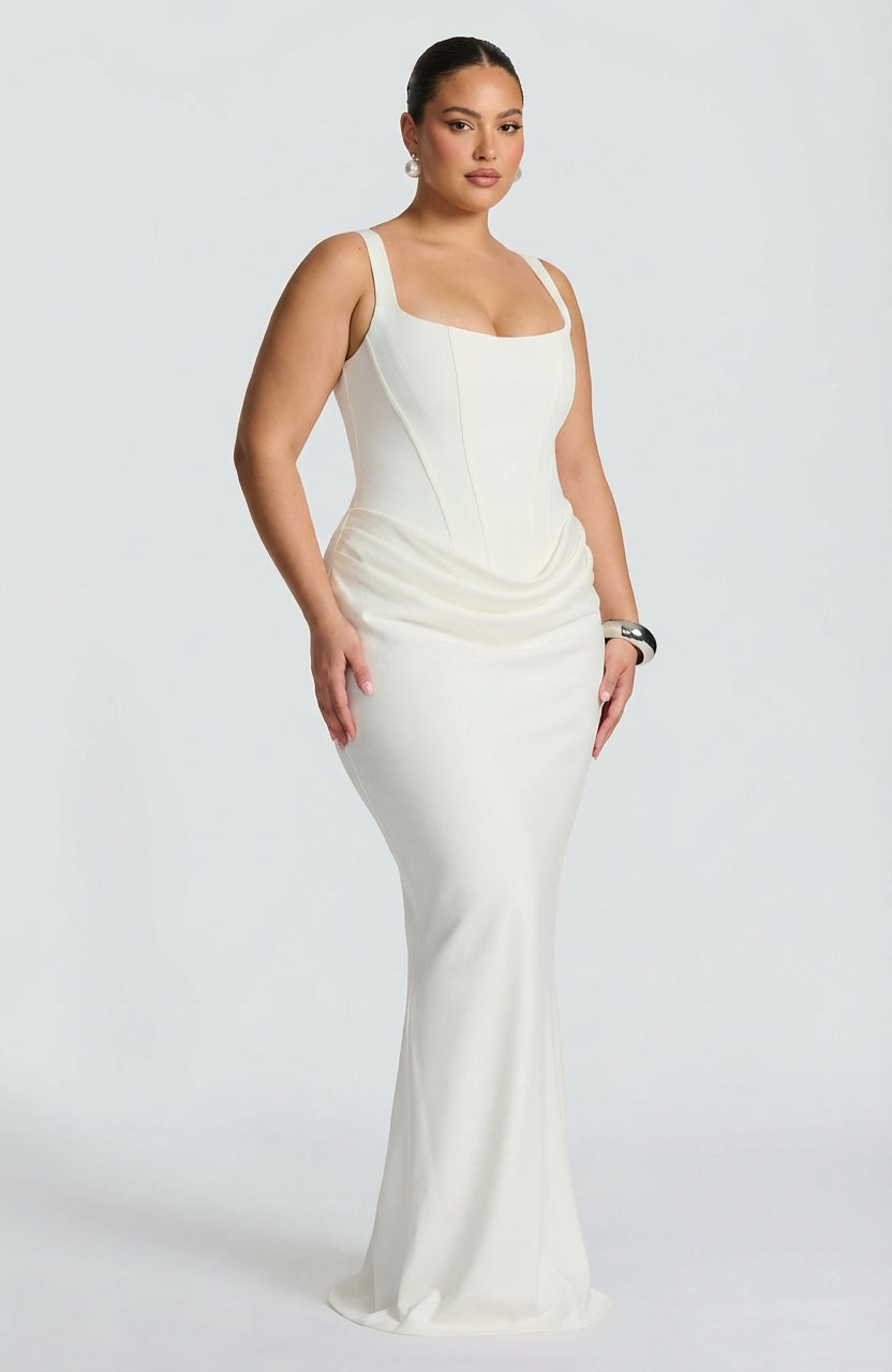 Maxi Dress for Women - Square Neckline