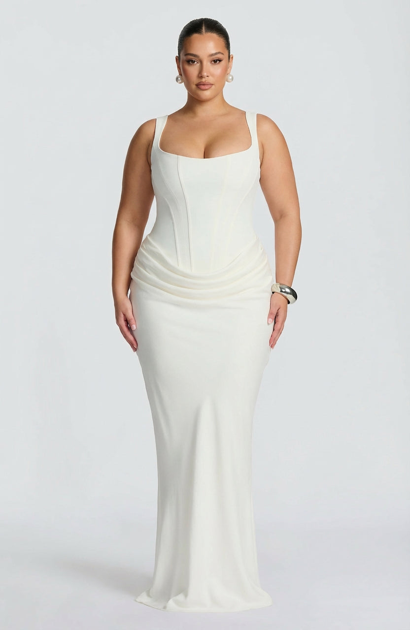 Maxi Dress for Women - Square Neckline