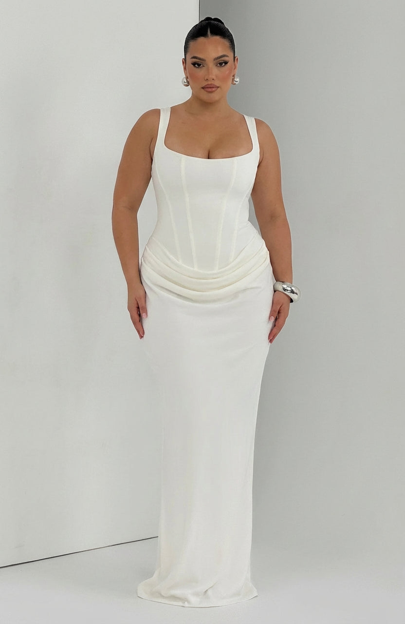 Maxi Dress for Women - Square Neckline