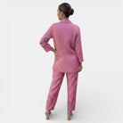 Women's Blazer and Wide Leg Trouser Set Two-Piece