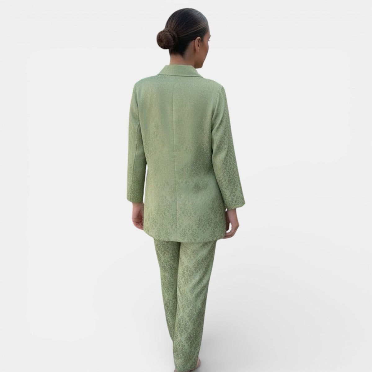 Women's Blazer and Wide Leg Trouser Set Two-Piece