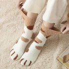 Women's Cat Paw Socks – Plush Cotton Blend