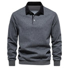Daan polosweater met polokraag, grijs vooraanzicht