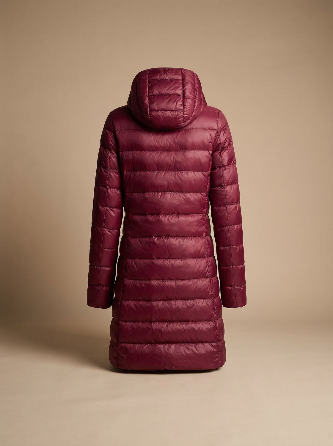 Women's Long Puffer Jacket Hooded Lightweight Winter Coat
