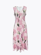 Dames Maxi Jurk met Bloemenprint en Bijpassende Open Jacket Driekwart Mouw