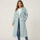 Women's Longline Trench Coat – Classic Everyday Outerwear