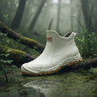 Women's Waterproof Rubber Boots - Ankle-High Rain Boots