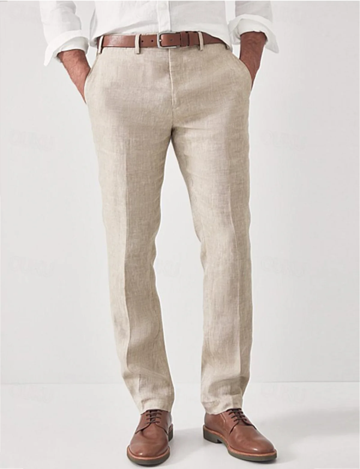 Men's Breathable Summer Pants Modern Straight Fit