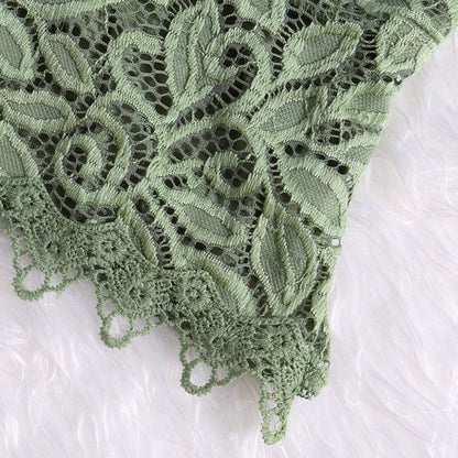 Martine | Dames Kanten Crop Top – Vrouwelijk, Verfijnd, Verstelbare Bandjes