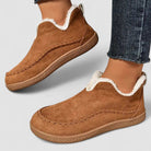 Comfortable Dorry orthopedic boots for women by Christine Brewer, featuring supportive design and neutral color for everyday wear.
