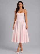 Dorvelli | Women's Midi Dress – Floral Corset