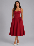 Dorvelli | Women's Midi Dress – Floral Corset
