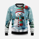 Men's Christmas Sweater with Winter Landscape Print