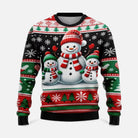 Men's Christmas Sweater with Winter Landscape Print
