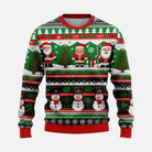Men's Christmas Sweater with Winter Landscape Print