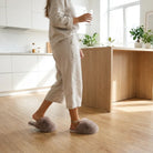 Ladies Slippers - Fluffy Faux Fur House Slippers
