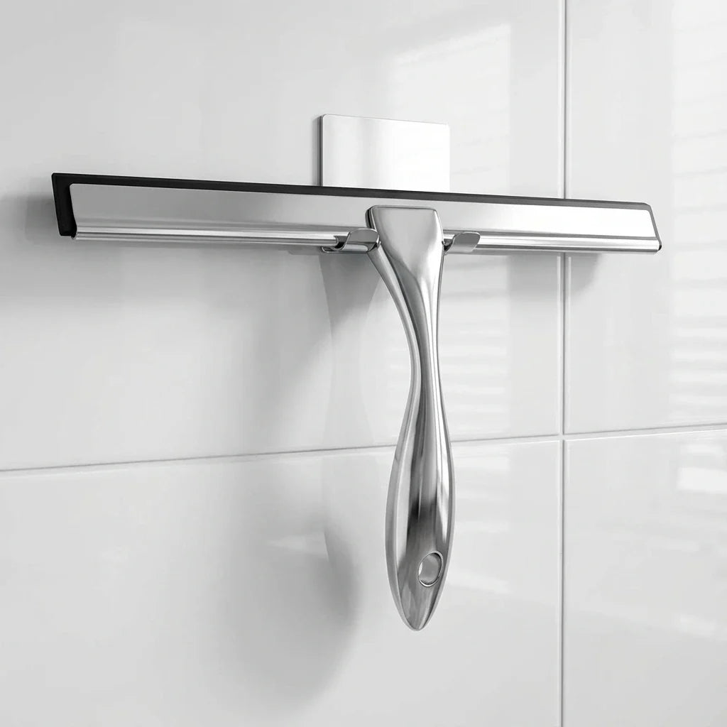 Stainless Steel Shower Squeegee with Wall Hook