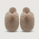 Ladies Slippers - Fluffy Faux Fur House Slippers