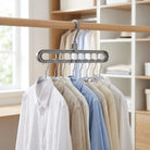 Space-Saving Closet Hanger System (3-Pack) - Vertical Clothes Storage