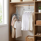 Space-Saving Closet Hanger System (3-Pack) - Vertical Clothes Storage