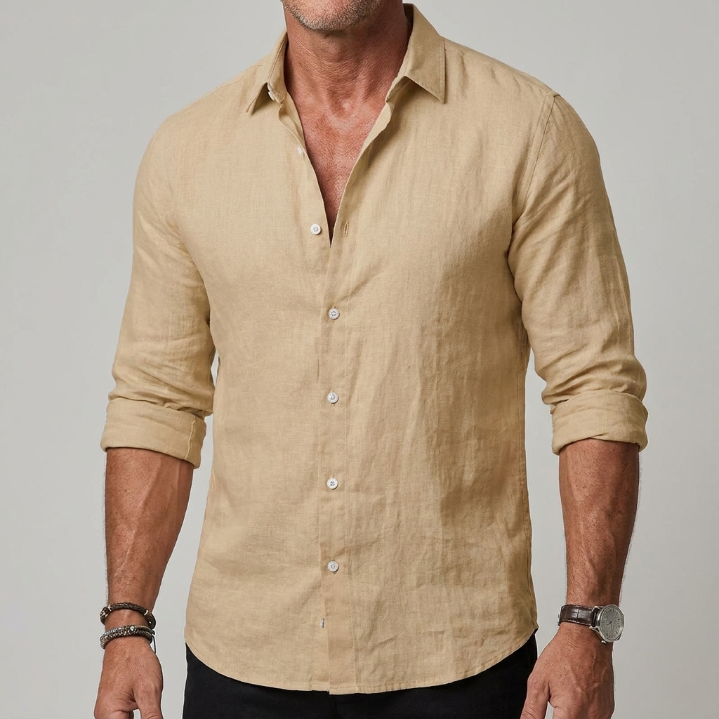 Men's Linen Shirt – Lightweight Button-Up for Summer
