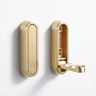 Foldable Wall Coat Hooks - Zinc Alloy Fold-Down Design
