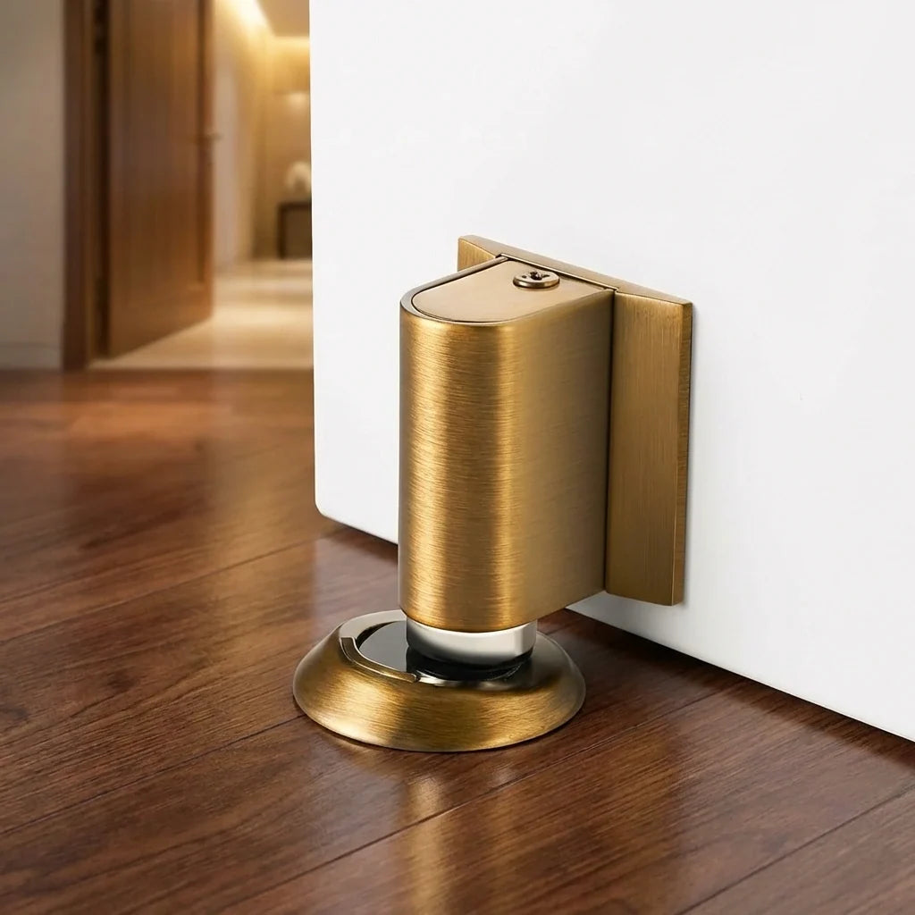 Magnetic Door Stopper - Zinc Alloy Floor Mount Holder