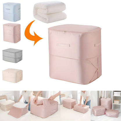 Compressie Opbergzak – Transparant, Ruimtebesparend voor Kleding en Beddengoed in Kast of Onderbed