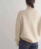 Women's Cashmere Turtleneck Jumper – Loose Fit Knit