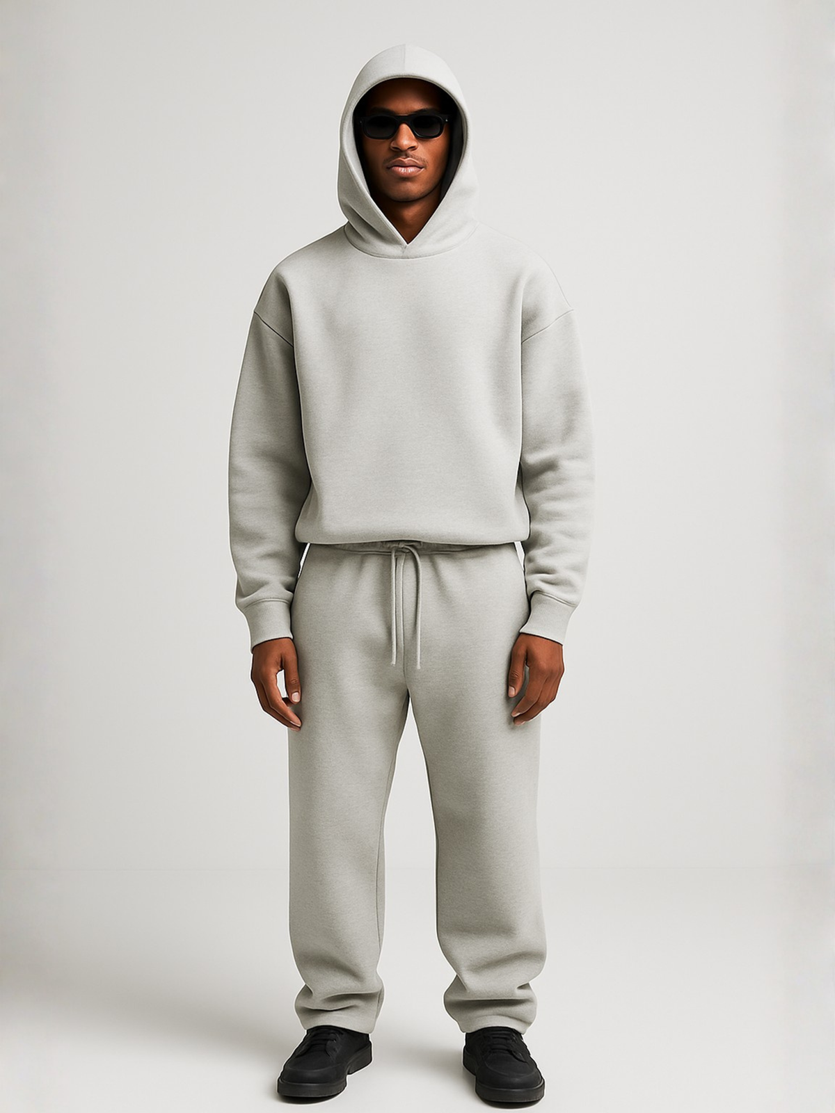 Men's Oversized Hooded Tracksuit Set – Hoodie and Joggers