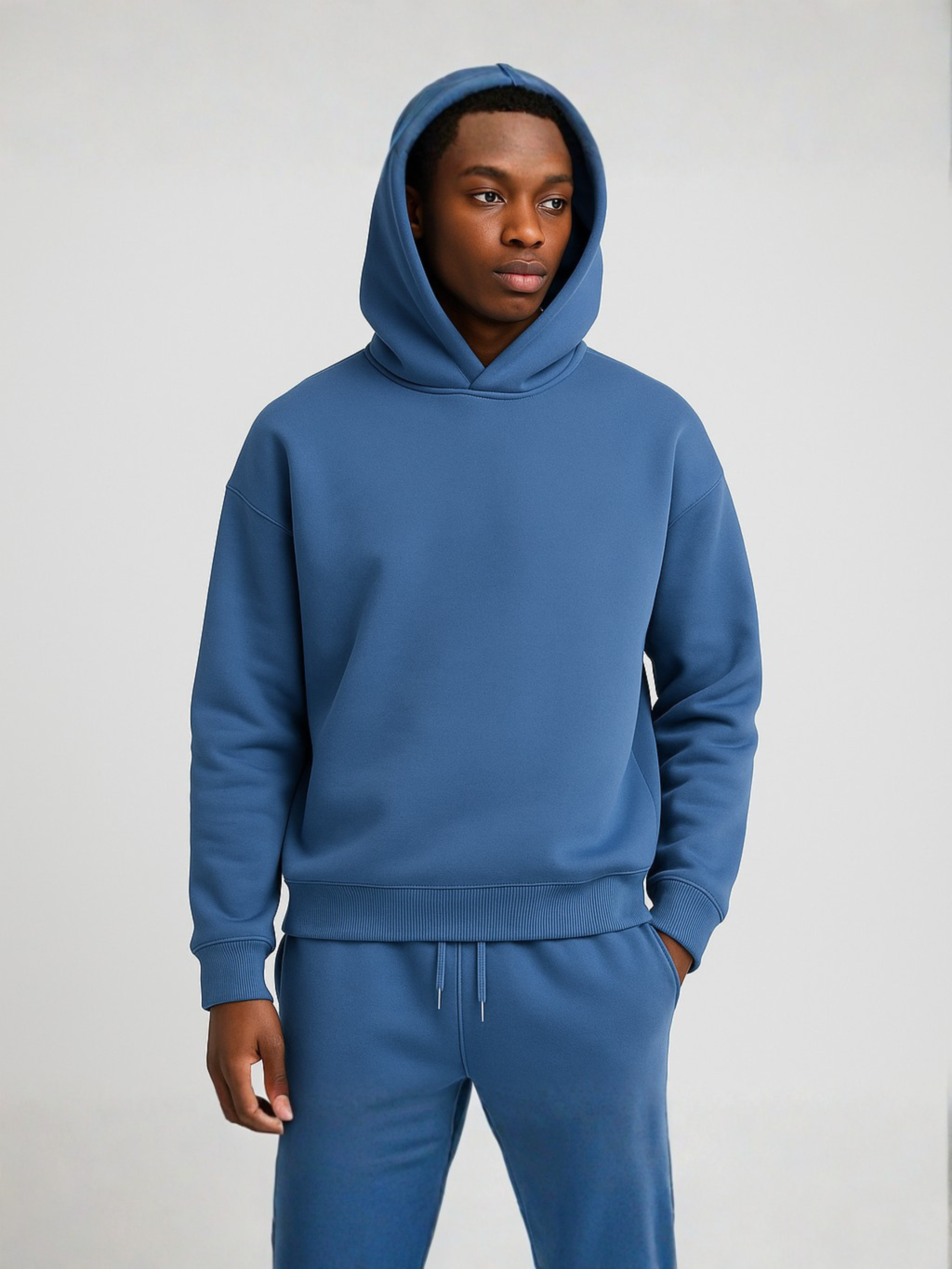 Men's Oversized Hooded Tracksuit Set – Hoodie and Joggers